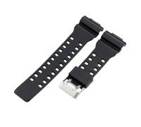 ROUHO 29 x 16mm Harz Gummi Uhrenarmband Ersatz Doppel Dornschließe Sport Uhr Band für Casio GA100/110/120/140/300/400/700-Mattiert