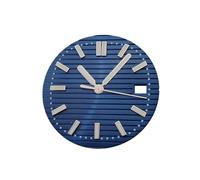 ROUHO 30,5mm Teak-Muster Zifferblatt, EIN Leuchtendes Zeitmesser-Gesicht 3h Krone Datum Mod für Seiko NH35 NH36 Movement-C1