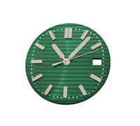 ROUHO 30,5mm Teak-Muster Zifferblatt, EIN Leuchtendes Zeitmesser-Gesicht 3h Krone Datum Mod für Seiko NH35 NH36 Movement-C2