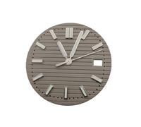 ROUHO 30,5mm Teak-Muster Zifferblatt, EIN Leuchtendes Zeitmesser-Gesicht 3h Krone Datum Mod für Seiko NH35 NH36 Movement-C6