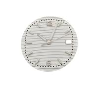 ROUHO 30,5mm Wellenmuster-Zifferblatt, EIN Leuchtendes Zeitmesser-Gesicht 3h Krone Datum Mod für Seiko NH35 Movement-F17