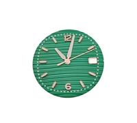 ROUHO 30,5mm Wellenmuster-Zifferblatt, EIN Leuchtendes Zeitmesser-Gesicht 3h Krone Datum Mod für Seiko NH35 Movement-F6