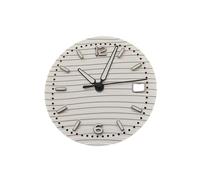 ROUHO 30,5mm Wellenmuster-Zifferblatt, EIN Leuchtendes Zeitmesser-Gesicht 3h Krone Datum Mod für Seiko NH35 Movement-F11