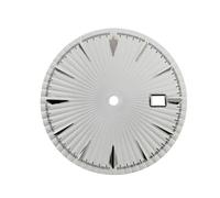 ROUHO 35mm Geriffeltes Zifferblatt, EIN Texturiertes Uhrengesicht 3h Krone Datum DIY-BAU für Seiko NH35 NH36 Movement-E4