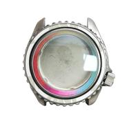 ROUHO 42mm Edelstahl Taucher Uhrengehäuse Passend für NH35 NH36 Werk 28,5 Zifferblatt Gradient Kapitelring Stealth Mod für Seiko SKX007-B