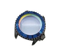 ROUHO 42mm Edelstahl Taucher Uhrengehäuse Passend für NH35 NH36 Werk 28,5 Zifferblatt Gradient Kapitelring Stealth Mod für Seiko SKX007-D 1