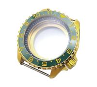ROUHO 42mm Taucher Gold PVD Uhrengehäuse, Edelstahl Doppelt Bubble Saphir Linse, Passend für NH35 NH36 Werk 28,5mm Zifferblatt Uhren Mod Kit für Seiko SKX007-M