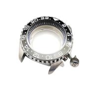 ROUHO 42mm Uhrengehäuse Kit Doppelt Gewölbtes Saphirglas Taucher Lünetten Einlage, Passend für NH35 NH36 Werk, Uhren Mod Teile für Seiko SKX007-H 5