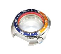 ROUHO 43,5mm Kissenform Uhrengehäuse Kit, 4.2 Krone Passend für NH35 NH36 Werk, Ersatz Uhren Modifizierung Teile für Seiko Prospex Turtle-D
