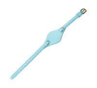 ROUHO 8mm Echt Rindsleder Uhrenarmband Damen Uhrenhalter Band Dornschließe für Fossil ES2830 ES3565-Hellblau + Gold Schnalle