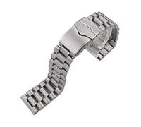 ROUHO Edelstahl Herren Uhrenarmband Verstellbare Faltschließe Kette Metall Uhr Armband für Tag Heuer Carrera Aquaracer 3000 Monaco-20mm