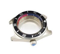 ROUHO Edelstahl Retro Taucher Uhrengehäuse 40mm, Passend für NH35A NH36A Automatikwerk 28,5 Zifferblatt, Ersatz Uhrengehäuse für Seiko SLA017 62MAS-E