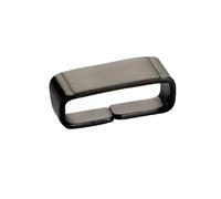 ROUHO Edelstahl Uhrarmband Keeper - Smartwatch Armband Halterungsring & Befestigungsringe für Casio G-Shock DW5600/5610/6900-Schwarz 22mm