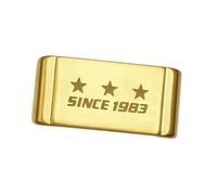 ROUHO Edelstahl Uhrarmband Loop - Ersatz Metall Uhr Armband Halterung für Casio G-Shock-Gold 18mm