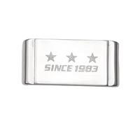 ROUHO Edelstahl Uhrarmband Loop - Ersatz Metall Uhr Armband Halterung für Casio G-Shock-Silber 20mm