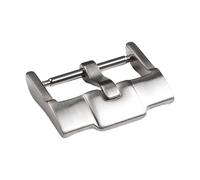 ROUHO Edelstahl Uhrarmband Nadelverschluss Stegverbindung - Silikon Leder Uhrarmbandschnalle für Audemars Piguet-Silber 3.0mm 18 x 3.0mm