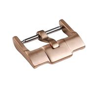 ROUHO Edelstahl Uhrarmband Nadelverschluss Stegverbindung - Silikon Leder Uhrarmbandschnalle für Audemars Piguet-Roségold 3.0mm 22 x 3.0mm