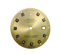 ROUHO Edelstahl Zifferblatt Metall Uhrenface 8200 2813 8215 ST16 8205 Werk 31mm Automatik Reparaturersatz Komponente für Rolex Datejust - A12