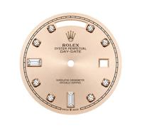 ROUHO Edelstahl Zifferblatt Metall Uhrengesicht 2834 Uhrwerk Day Date 31mm Uhrmacher Reparatur Wartung Ersatzkomponente für Rolex Datejust - A17