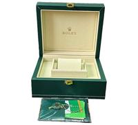 ROUHO Einzel Uhren Organizer Grün PU Leder Uhrenbox mit Abnehmbarem Kissen für Rolex GMT
