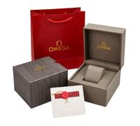 ROUHO Einzeluhren Organizer Hölzerne Uhrenbox Displayetui Tragbar Zeitmesserhalter Herren Rot Tragetasche für Omega Seamaster