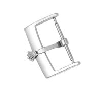 ROUHO Ersatz Uhrenschließe 16mm 18mm 20mm, Dornschließe aus Edelstahl als Austausch für Rolex Datejust & Daytona-Silbrig 18mm