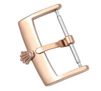 ROUHO Ersatz Uhrenschließe 16mm 18mm 20mm, Dornschließe aus Edelstahl als Austausch für Rolex Datejust & Daytona-Roségold 16mm