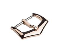ROUHO Glänzende Verstellbare Uhrenarmband Dornschließe Haltbarer Edelstahl Ersatz Uhr Verschluss für Patek Philippe-Roségold 16mm