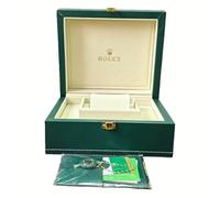ROUHO Grüne Uhren Display Box Einzel Slot PU Leder Holz Uhrengehäuse für Rolex Daytona