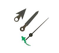 ROUHO Gunmetal Hai Schildkröte Uhrzeiger NH35 NH36 4R36 Werk | VK63 Chronograph Uhrzeiger Grün Leuchtend Set für Uhrmacher DIY Reparatur & Modifikation