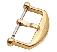 ROUHO Haltbare Dornschließe Edelstahl Uhr Schnalle Ersatz Uhr Zubehör für IWC-Gold 16mm