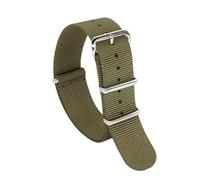 ROUHO Haltbares Gewebtes Nylon Uhrenarmband Schnelltrocknendes Gewebtes Stoff Uhr Band für Swatch Bioceramic MoonSwatch-Grün 20mm