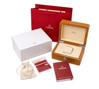 ROUHO Hölzerne Uhrenbox Eiche Uhrenetui Einzel Armbanduhrenhalter Cremefarbener Innenraum Schloss Aufbewahrungsset mit Tasche für Omega Speedmaster