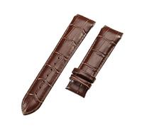 ROUHO Leder Uhrband Zubehör Langlebig Metallschließe Uhrenarmband für Tissot Couturier T035-Braun 24mm