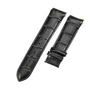 ROUHO Leder Uhrband Zubehör Langlebig Metallschließe Uhrenarmband für Tissot Couturier T035-Schwarz 23mm