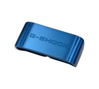 ROUHO Metall Uhrarmband Keeper Loop - Verstellbarer Uhrarmband Befestigungs Halter für Casio G-Shock GA100 GG-1000 GX-56 GW-9400-Blau 22mm