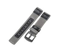 ROUHO Premium Gewebtes Nylon Uhrenarmband Bequemes & Atmungsaktives Ersatz Uhr Band für Jeep Wrangler JP152 JPW646 JPW638-Grau + Schwarz Schnalle 20mm