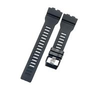 ROUHO Premium SILIKON Gummi UHRENARMBAND - Wasserfest Flexibel & Haltbar Ersatz Uhr Band für Casio GBA-800 GBD-800 GMA-B80-Schwarz