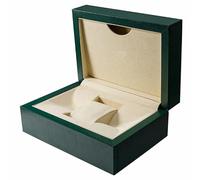 ROUHO Rechteckige hölzerne Uhrenbox Uhrenorganisator Uhren-Anzeige-Box Luxus grünes Holz Uhrenbox für Ro-le-x Day-to-na G-M-T Su-bma-rin-er