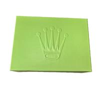 ROUHO Reise Uhrenbox Grün Massivholz Wellendesign 700g Schutzetui Samtfutter Uhrenhalter Robust für Rolex