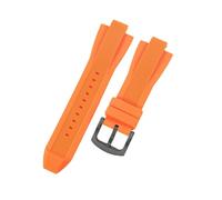 ROUHO Silikon Armband 29mm 13mm Uhrenarmband Edelstahl Schnalle Wasserdicht Gummi Armreif für Michael Kors MK8184 8729 9020 B5