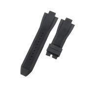 ROUHO Silikon Armband 29mm 13mm Uhrenarmband Edelstahl Schnalle Wasserdicht Gummi Armreif für Michael Kors MK8184 8729 9020 A1