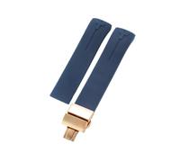 ROUHO Silikon Uhrenarmband 20mm Edelstahl Schnalle Wasserdicht Gummi Armreif Ersatz Band für Tissot T-Touch T013 T081 T091 A20