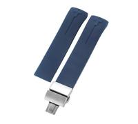 ROUHO Silikon Uhrenarmband 20mm Edelstahl Schnalle Wasserdicht Gummi Armreif Ersatz Band für Tissot T-Touch T013 T081 T091 A8