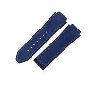 ROUHO Silikon Uhrenarmband 26mm Leder-Optik Edelstahl Faltschließe Gummi Band Weich Ersatz für Hublot Big Bang Collection Formel 1