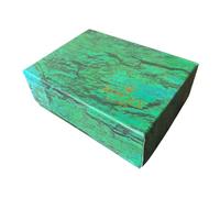 ROUHO Tragbare Uhrenbox Grün PU Leder Steppnaht Schwamminnenfutter Schmuckaufbewahrung Schutzhülle für Rolex Yacht-Master 42/37