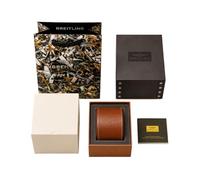 ROUHO Uhrenaufbewahrung Polierter Holzkörper Uhrenhalter Kissenfach mit Weicher Polsterauflage und Ordentlicher Tischablage für Patek Philippe Calatrava