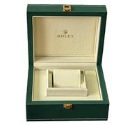 ROUHO Uhrenetui Herren Groß Uhrenkasten Dunkelgrün Kunstleder Goldene Details Samtfutter Creme Organizer Schmuckkasten für Rolex Deepsea