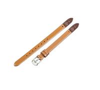 ROUHO Verschraubtes Ersatz-Uhrenarmband, Damen Echtleder Armband für Fossil Virginia ES3861 ES3269 ES3284 ES3282 ES3405 ES3921-Hellbraun + Silber Schließe