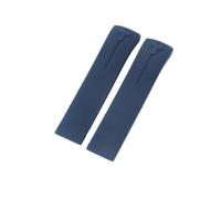 ROUHO Wasserdichtes Silikonarmband 21mm Uhrenband Edelstahl Faltschließe Gummi Armreif Ersatz für Tissot T-Touch T013 T081 T091